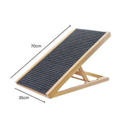 Floofi Wooden Adjustable Pet Ramp (70x35x9.5cm)