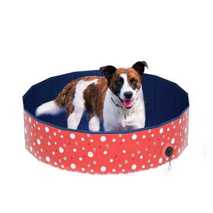 Floofi Pet Pool 120cm*30cm Red Circle